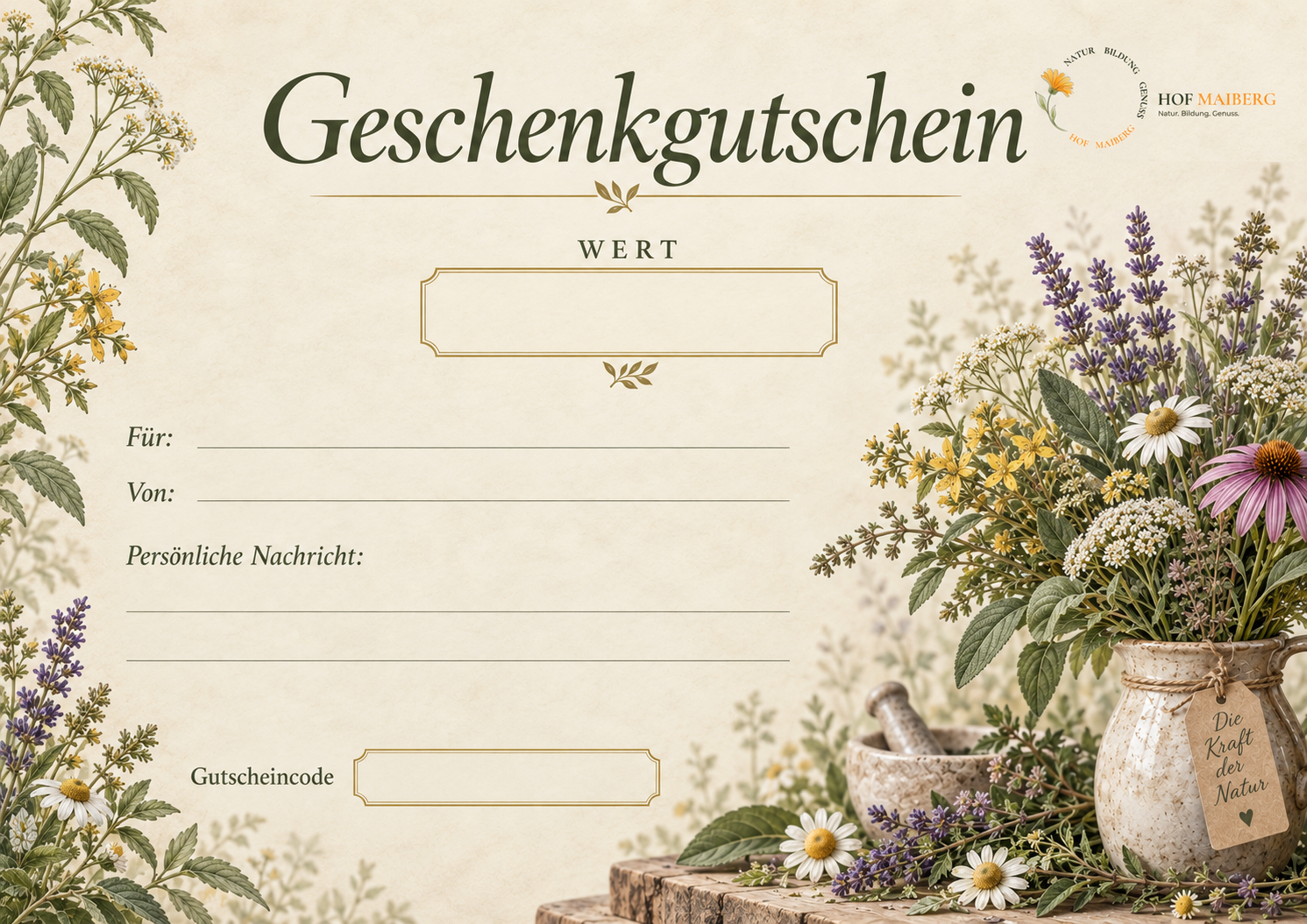 Hof Maiberg Wertgutschein – CHF 50